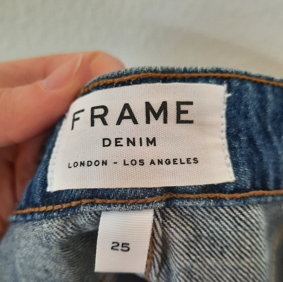 Frame Renton Le Grand Garçon High-Waisted Short 25 - Picture 4 of 8